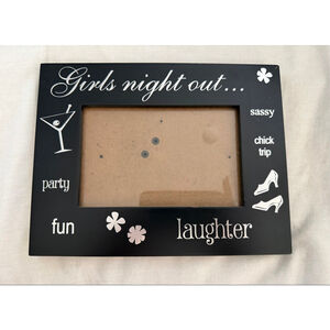 Girls SIX TREES Picture Frame One Size Black Silver
